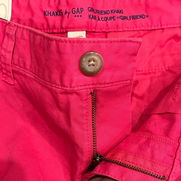 NWT Pink Khakis by Gap Girlfriend Khaki 4R Ankle length - Picture 3 of 8